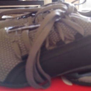 Puma shoes, size 9.5, grey and black